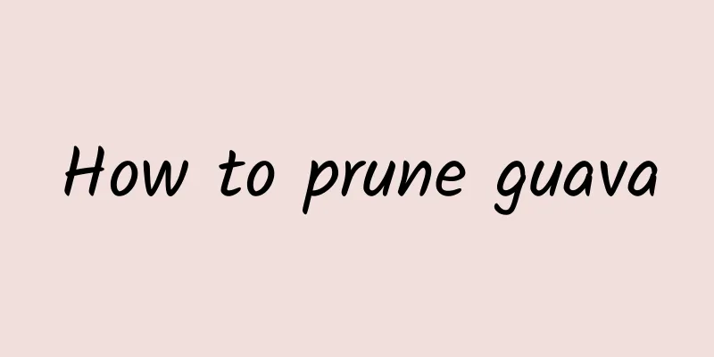 How to prune guava
