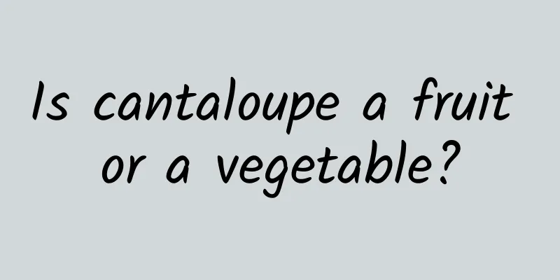 Is cantaloupe a fruit or a vegetable?
