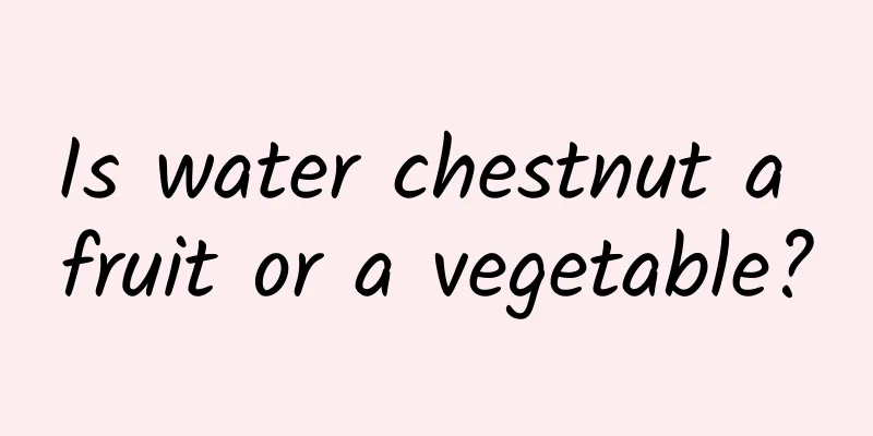 Is water chestnut a fruit or a vegetable?