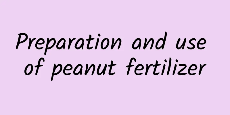 Preparation and use of peanut fertilizer