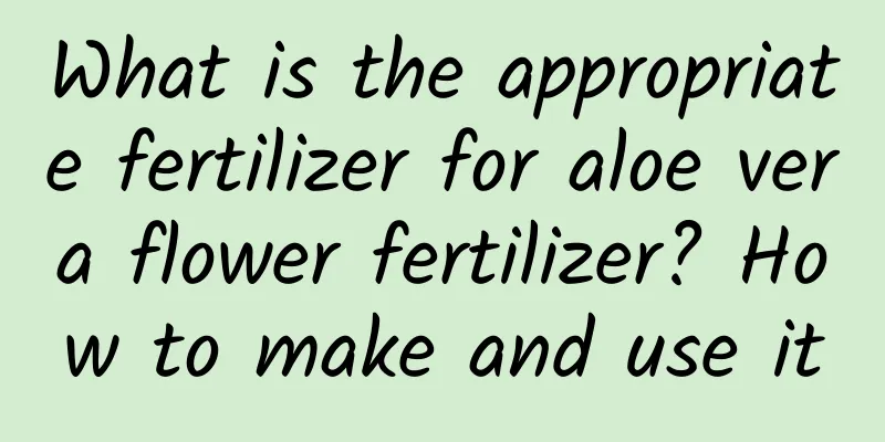 What is the appropriate fertilizer for aloe vera flower fertilizer? How to make and use it