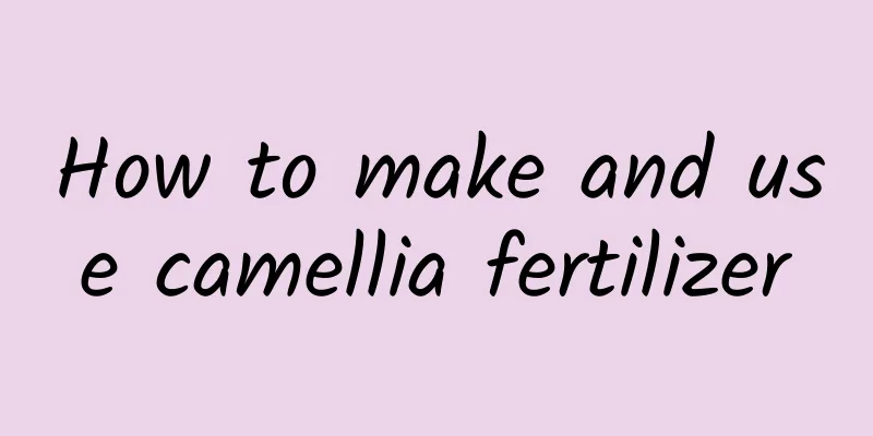 How to make and use camellia fertilizer