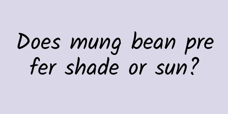 Does mung bean prefer shade or sun?