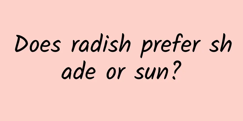 Does radish prefer shade or sun?