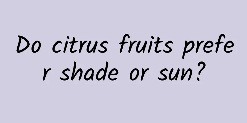 Do citrus fruits prefer shade or sun?