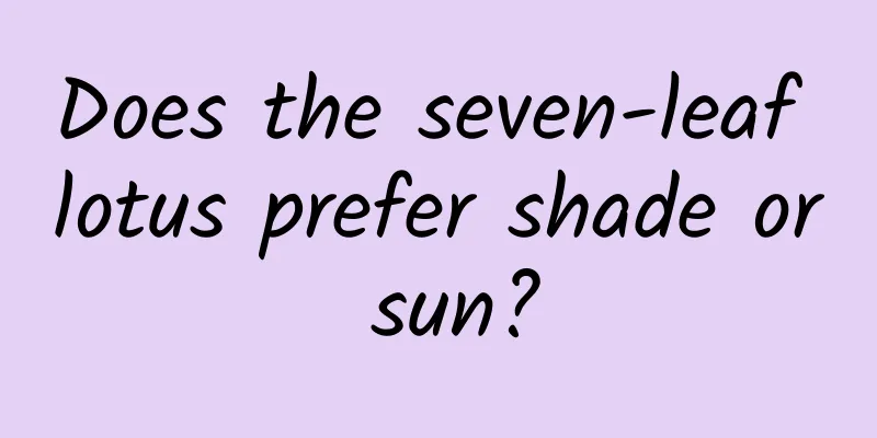 Does the seven-leaf lotus prefer shade or sun?
