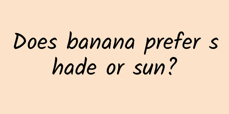 Does banana prefer shade or sun?