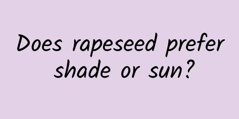 Does rapeseed prefer shade or sun?