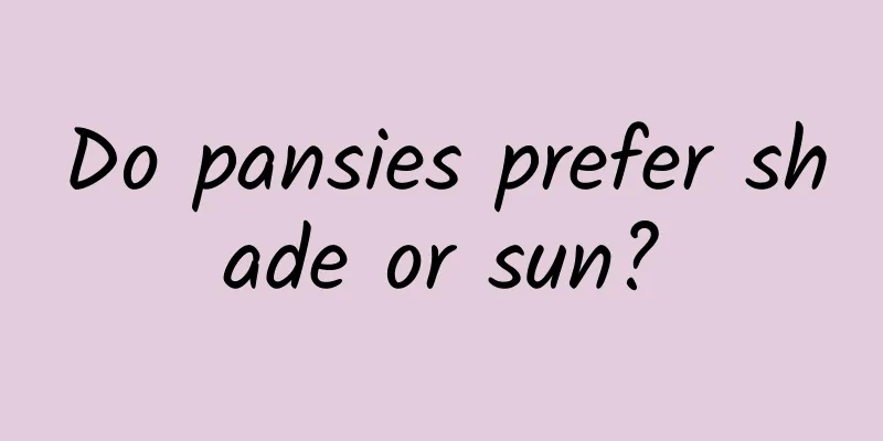 Do pansies prefer shade or sun?