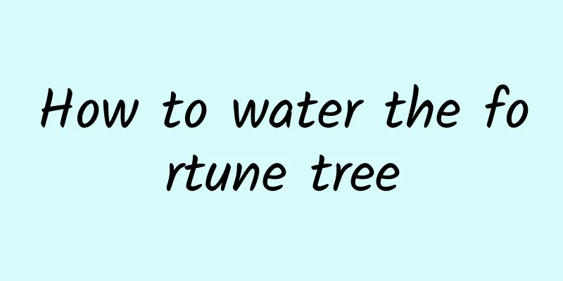 How to water the fortune tree