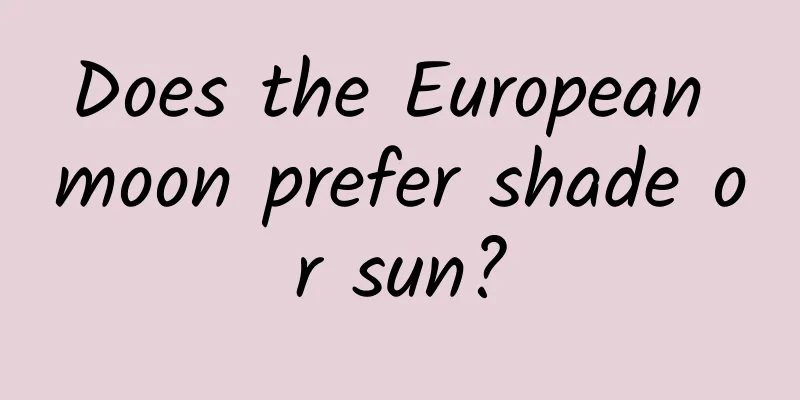 Does the European moon prefer shade or sun?
