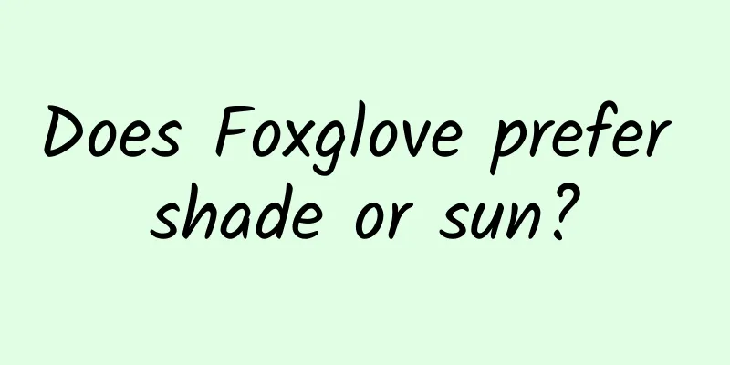 Does Foxglove prefer shade or sun?