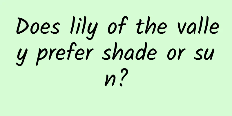 Does lily of the valley prefer shade or sun?
