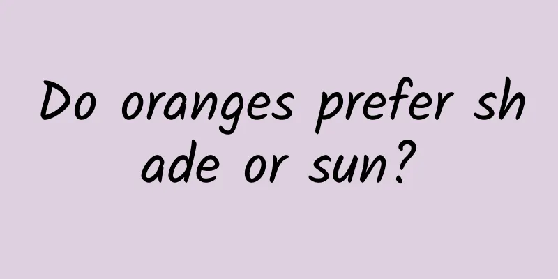 Do oranges prefer shade or sun?