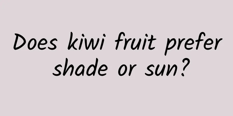 Does kiwi fruit prefer shade or sun?