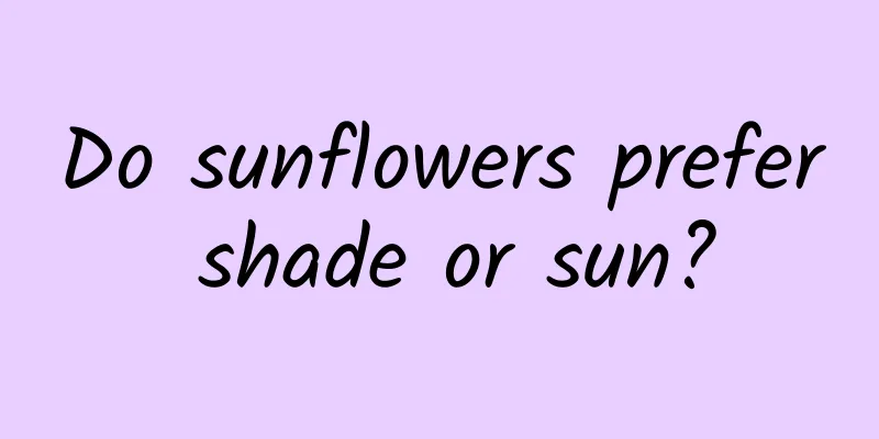 Do sunflowers prefer shade or sun?