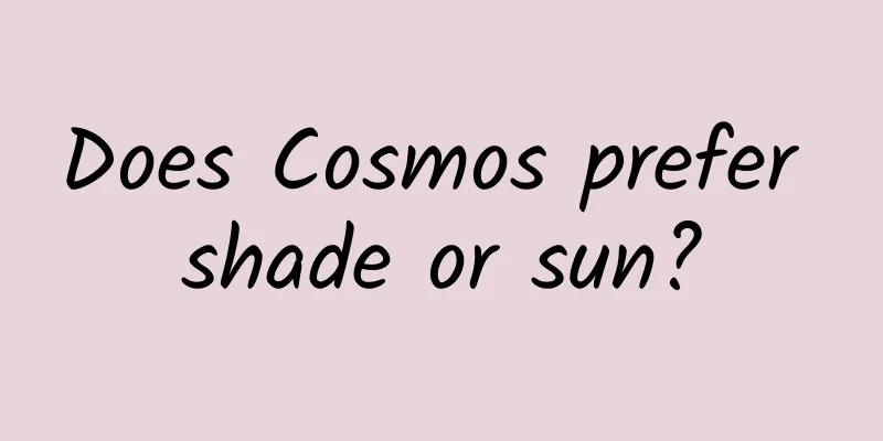 Does Cosmos prefer shade or sun?