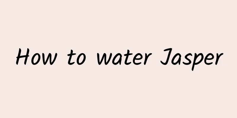 How to water Jasper