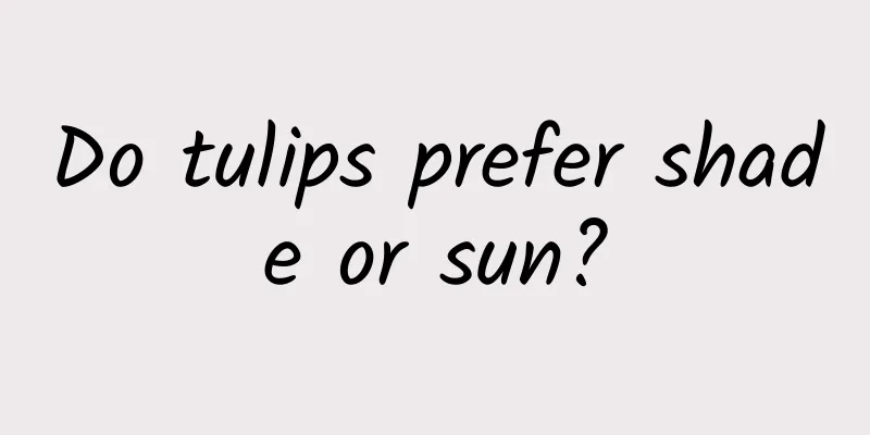 Do tulips prefer shade or sun?
