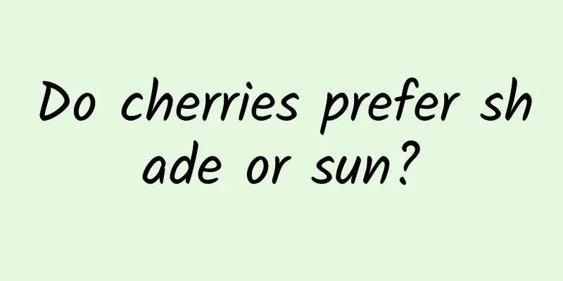 Do cherries prefer shade or sun?