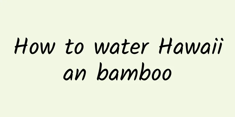 How to water Hawaiian bamboo