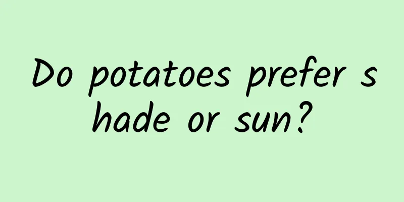 Do potatoes prefer shade or sun?