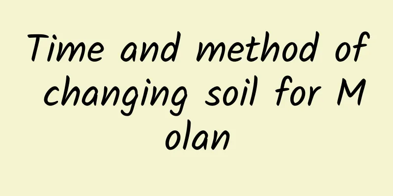 Time and method of changing soil for Molan