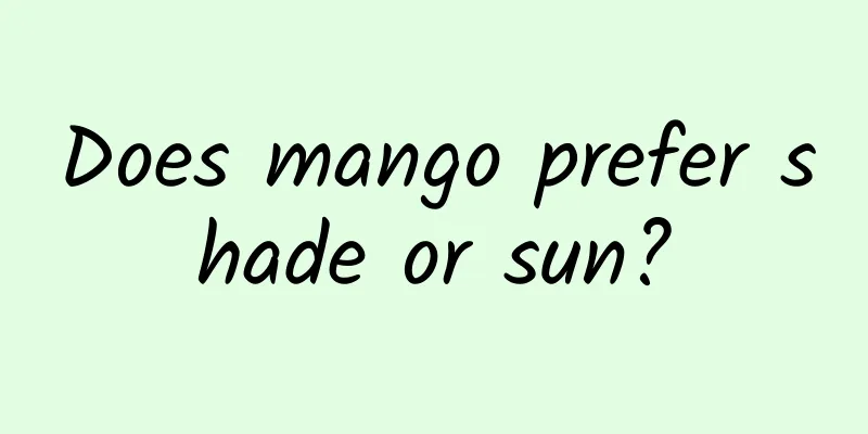 Does mango prefer shade or sun?