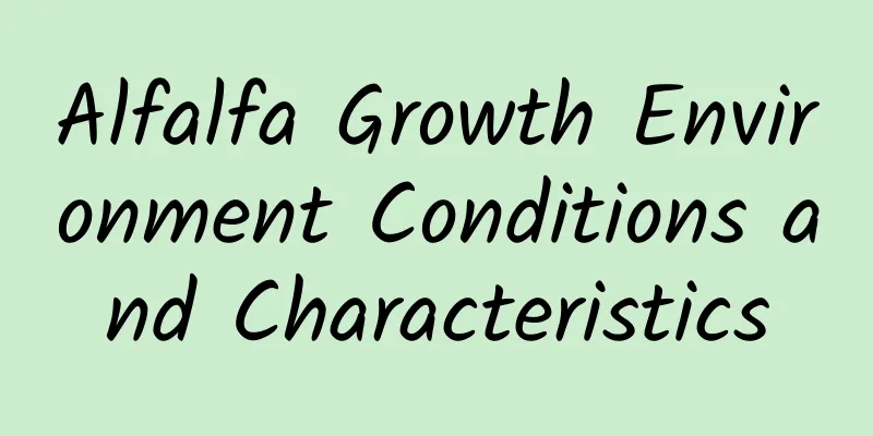 Alfalfa Growth Environment Conditions and Characteristics