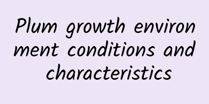 Plum growth environment conditions and characteristics