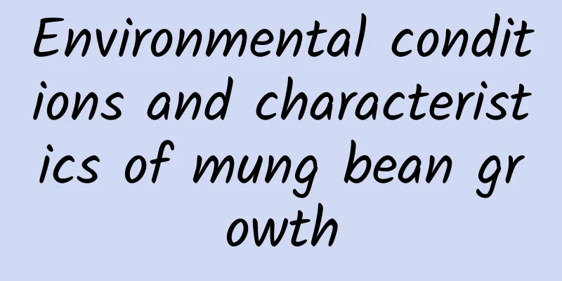 Environmental conditions and characteristics of mung bean growth