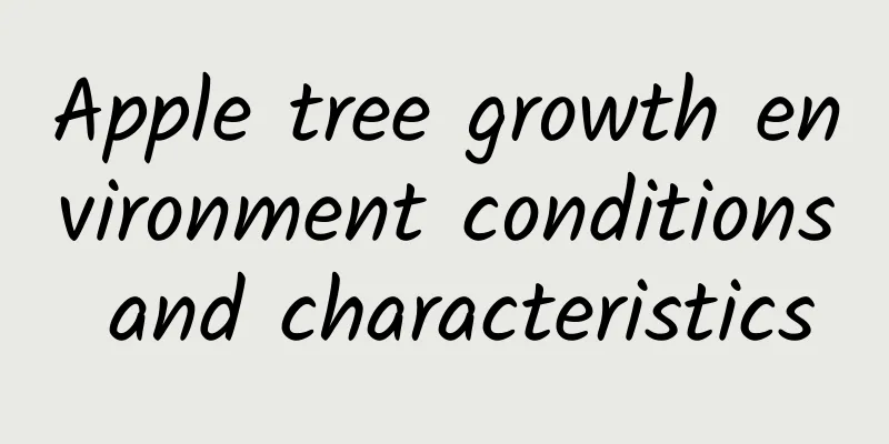 Apple tree growth environment conditions and characteristics