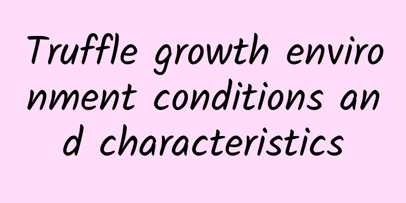 Truffle growth environment conditions and characteristics