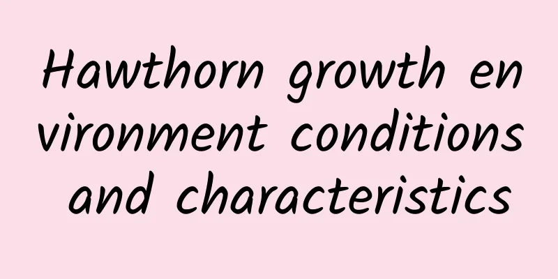 Hawthorn growth environment conditions and characteristics