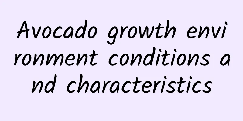 Avocado growth environment conditions and characteristics