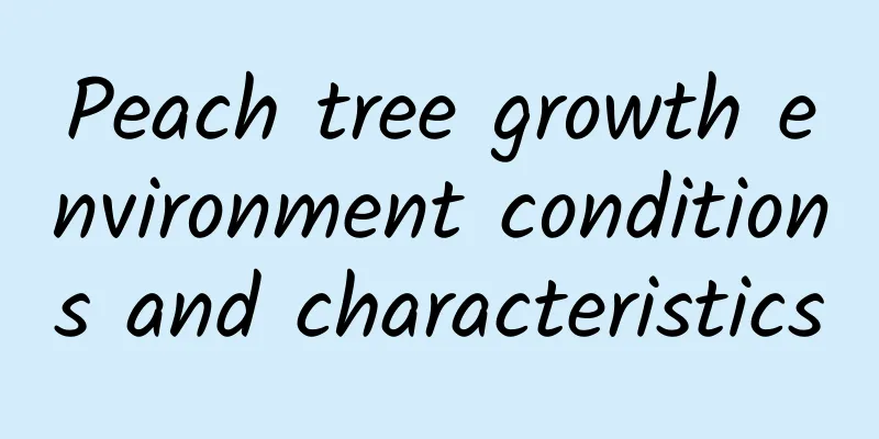 Peach tree growth environment conditions and characteristics