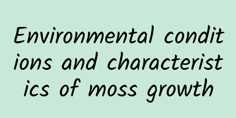 Environmental conditions and characteristics of moss growth