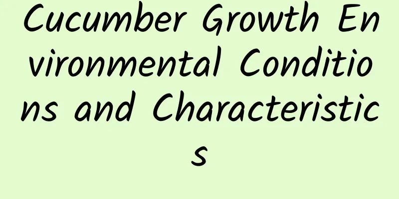 Cucumber Growth Environmental Conditions and Characteristics