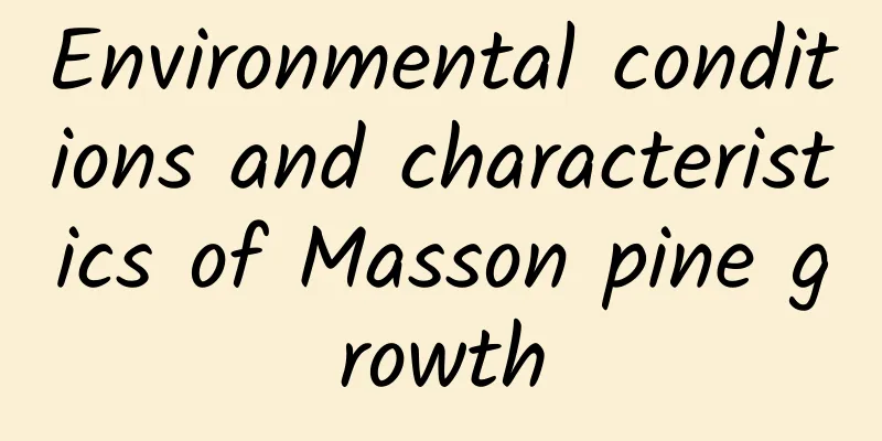 Environmental conditions and characteristics of Masson pine growth