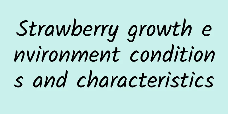 Strawberry growth environment conditions and characteristics