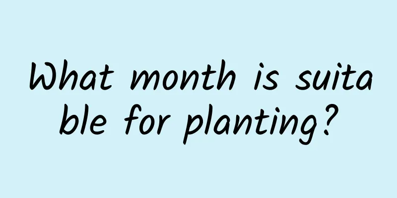 What month is suitable for planting?