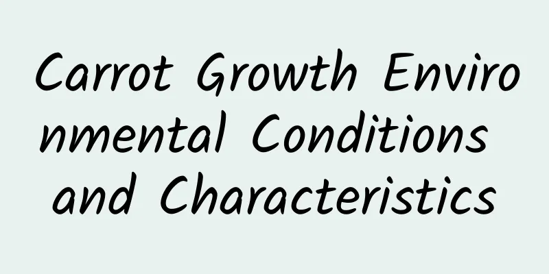 Carrot Growth Environmental Conditions and Characteristics