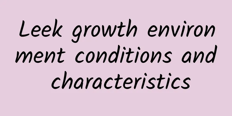 Leek growth environment conditions and characteristics