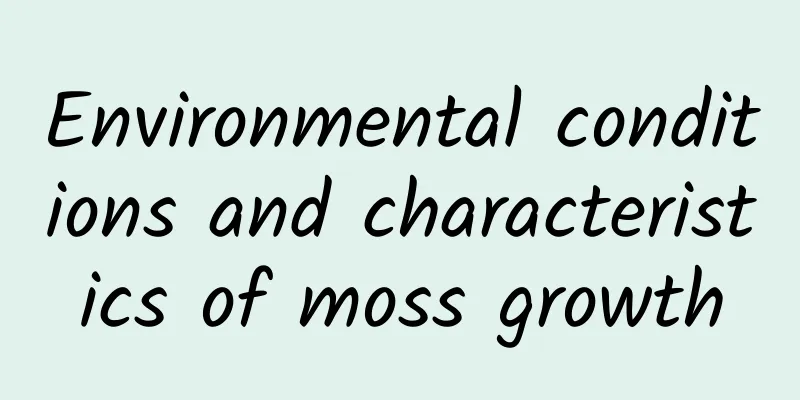 Environmental conditions and characteristics of moss growth