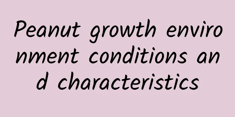 Peanut growth environment conditions and characteristics