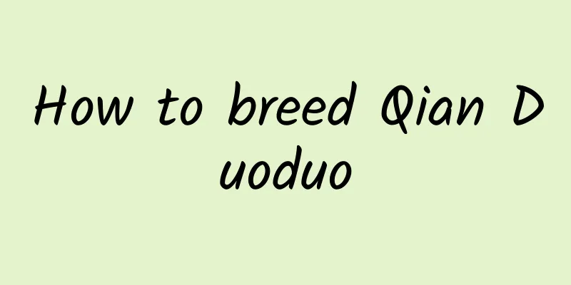 How to breed Qian Duoduo