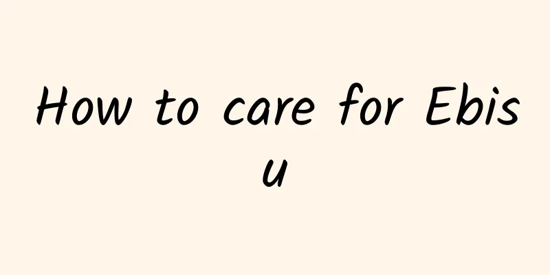 How to care for Ebisu